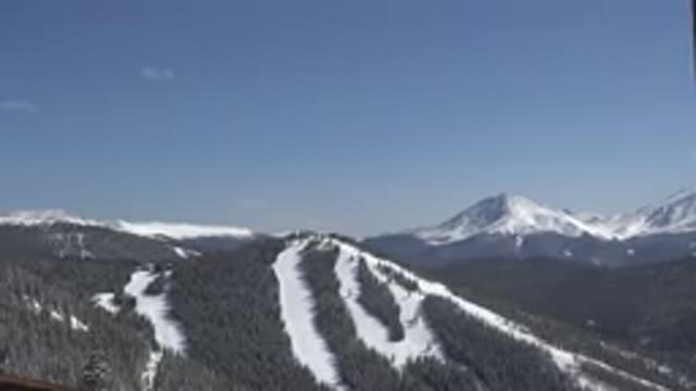 KEYSTONE COLORADO-2015: Just A Relaxing Scene of A Beautiful Mountain Covered in Snow