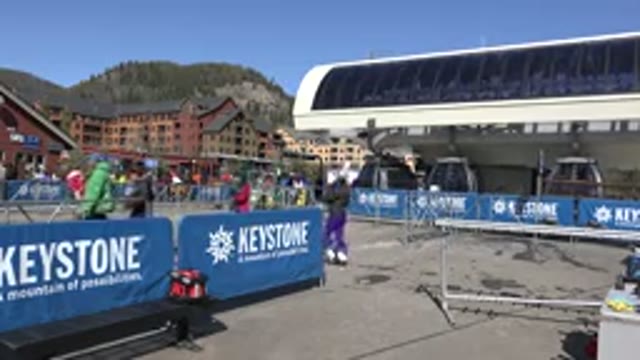 KEYSTONE COLORADO-2015: People Attend The Snowboard Competition in Keystone