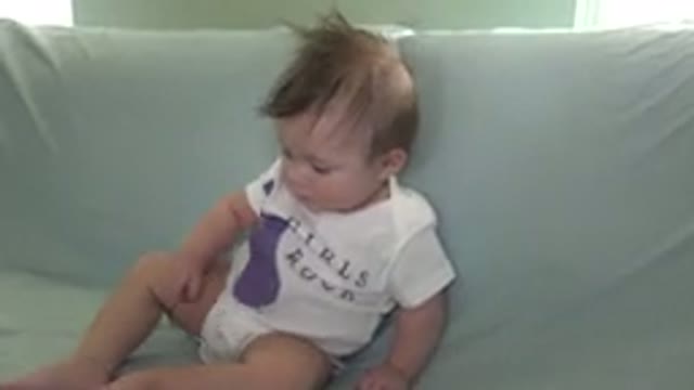 WESTMINSTER COLORADO-2015: Cute Baby Moving Around The Couch At Home