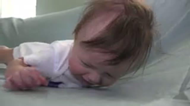 WESTMINSTER COLORADO-2015: Adorable Newborn Baby Tries To Break Free