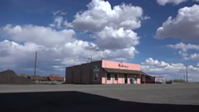 STERLING COLORADO-2015: Camera Panning a Rural Abandoned Shopping Center