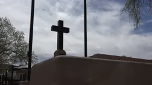 TAOS NEW MEXICO-2015: The Newly-Built Cross Of A Church
