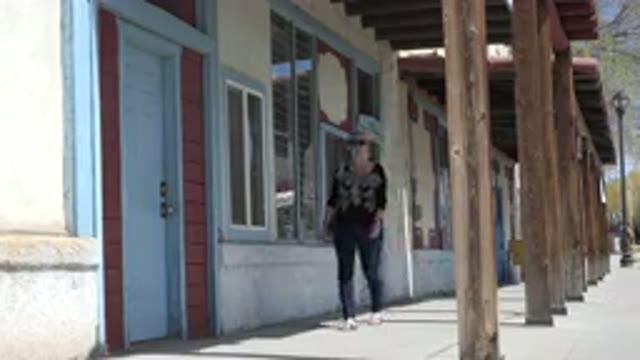 TAOS NEW MEXICO-2015: Women Walking In The Street