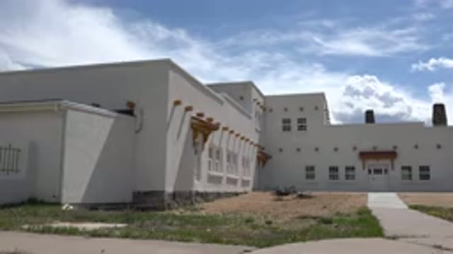 TAOS NEW MEXICO-2015: House Corridor Without Decorations And Clear Climate