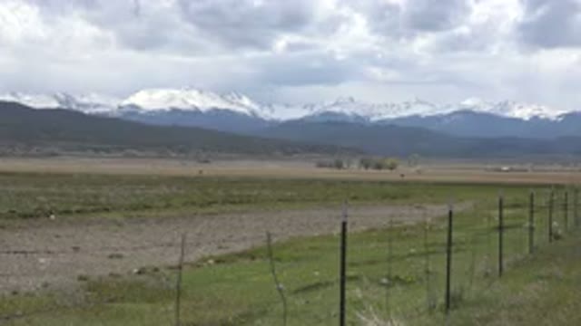 TAOS NEW MEXICO-2015: Mountains In The Background With A Lot Of Land And A Big