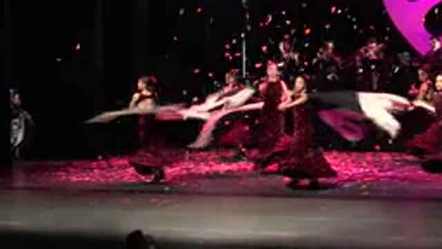 CABO SAN LUCAS MEXICO-2019: Dancing Performance With Petals Falling And A Band