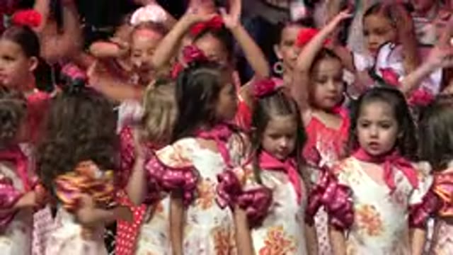 CABO SAN LUCAS MEXICO-2019: Little Girls On Stage Doing A Choreographed Dance