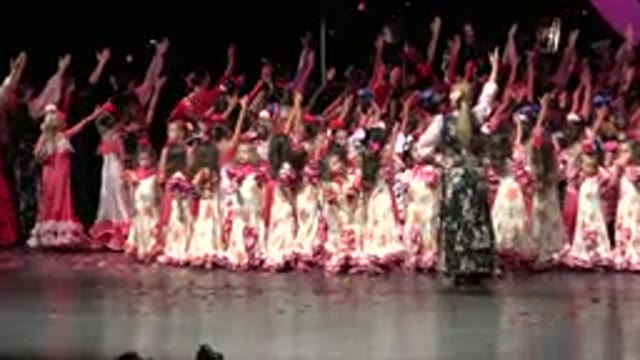 CABO SAN LUCAS MEXICO-2019: Girls Dressed In Cultural Wear Direct Their Hand To