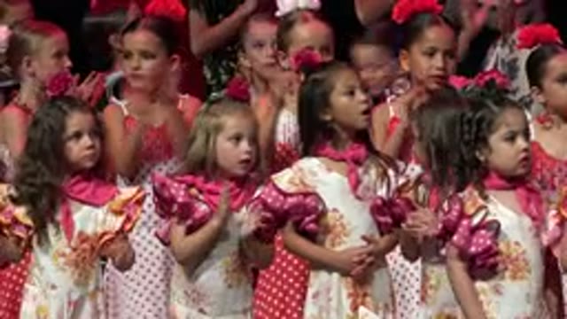 CABO SAN LUCAS MEXICO-2019: Children Watching A Couple At A Flamenco Dance