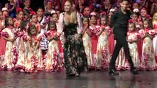 CABO SAN LUCAS MEXICO-2019: Women Introduce the Audience for an Art Event