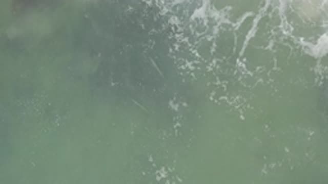 EAST CAPE BCS MEXICO-2017: Relaxing Scene of Moving Green Sea Water