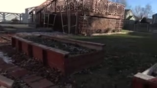 WESTMINSTER COLORADO-2019: Camera Pans Across Back Yard Gardens With A Girl