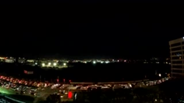 LOS ANGELES CALIFORNIA-2019: The Video Shows The Movement Of Many Cars On An Avenue At Night