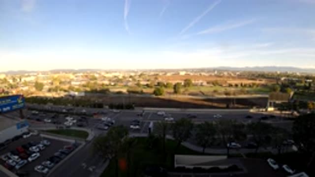 LOS ANGELES CALIFORNIA-2019: Time Elapsed Film Of Traffic In Busy Intersection