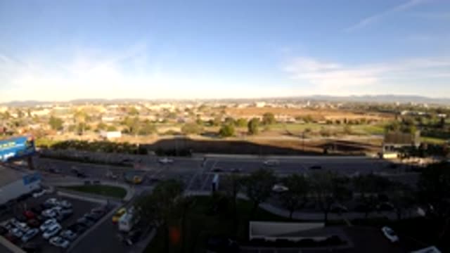 LOS ANGELES CALIFORNIA-2019: Vehicle Time Lapse In A Highway