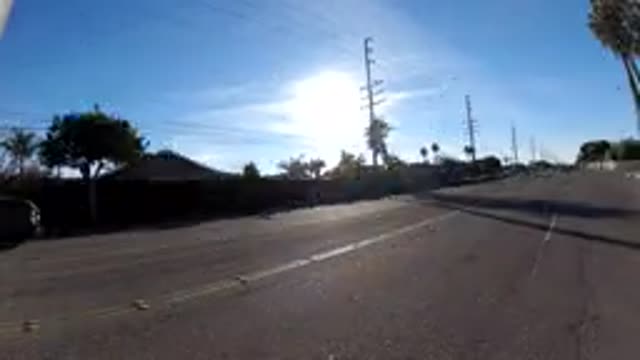 ORANGE COUNTY CALIFORNIA-2019: Car Traveling On Highway And Many Other Vehicles