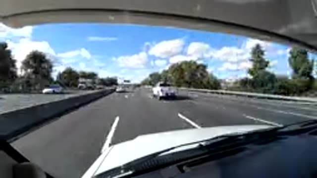 CENTRAL COAST CALIFORNIA-2019: Time Lapse Shot From Inside A Car While Driving