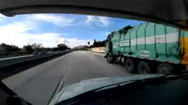 CENTRAL COAST CALIFORNIA-2019: Roads And Cars Taken From A Camera On A Dashboard