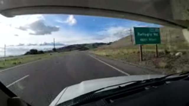 CENTRAL COAST CALIFORNIA-2019: Vehicle Moving Fast On A Road With Moving Cars In