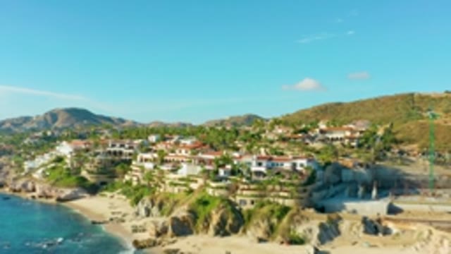 PLAYA ACAPULQUITO LOS CABOS BCS MEXICO-2021: Coastal Construction Site and Beachfront Buildings