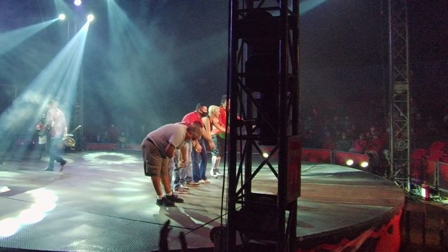 SAN JOSE DEL CABO BCS MEXICO-2022: People Interacting on Stage During Live Performance
