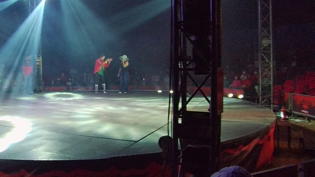 SAN JOSE DEL CABO BCS MEXICO-2022: Stage Performers Dancing Under Spotlights