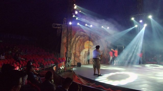 SAN JOSE DEL CABO BCS MEXICO-2022: Stage Performance with Dancers and Red Seating