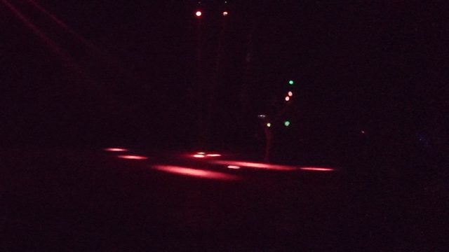 SAN JOSE DEL CABO BCS MEXICO-2022: Dancer with Color-Changing Lights on Stage
