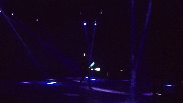 SAN JOSE DEL CABO BCS MEXICO-2022: Glowing Juggling Performance on Dark Stage