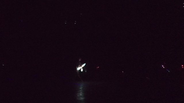 SAN JOSE DEL CABO BCS MEXICO-2022: Nighttime Glow Stick Performance in Water