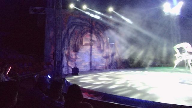 SAN JOSE DEL CABO BCS MEXICO-2022: Stage Performance with Moving Chair and Audience