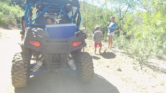 LOS CABOS BCS MEXICO-2022: People Standing by Blue Off-road Vehicle on Trail