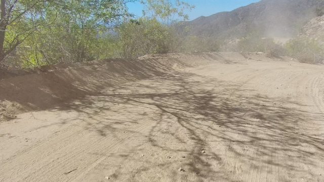 LOS CABOS BCS MEXICO-2022: Dusty Mountain Dirt Road in Motion