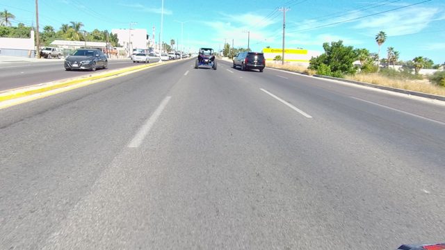 LOS CABOS BCS MEXICO-2022: Vehicles Moving on a Multi-Lane Road