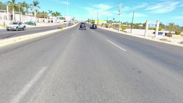 LOS CABOS BCS MEXICO-2022: Vehicles Moving on a Multi-Lane Road