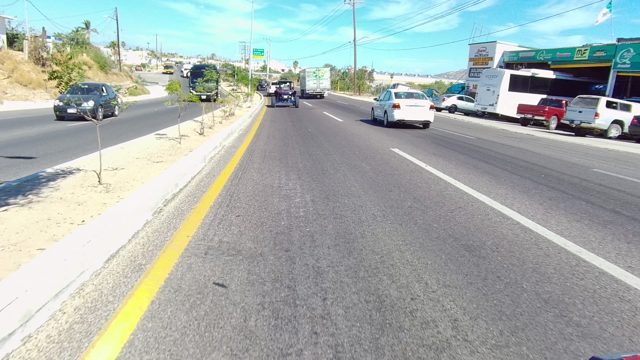 LOS CABOS BCS MEXICO-2022: Vehicles Traveling on a Multi-Lane Road