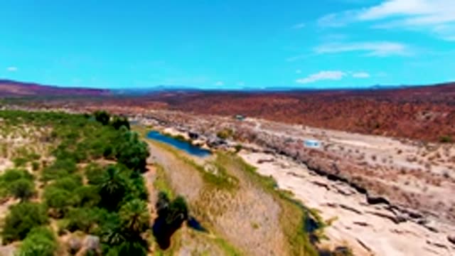 SAN JUANICO BCS MEXICO-2022: Receding River in Arid Landscape