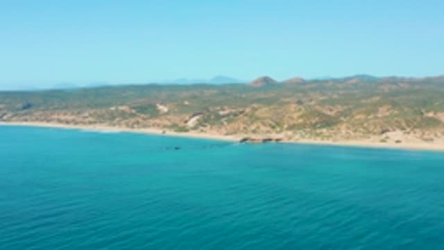 EL TULE LOS CABOS BCS MEXICO-2022: Coastal Shoreline with Turquoise Water and Distant Hills