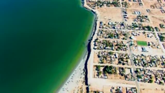 SAN JUANICO BCS MEXICO-2022: Coastal Residential Neighborhood Along the Ocean Shore