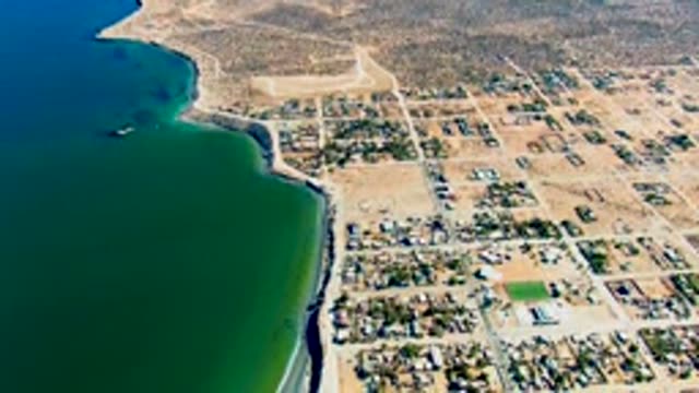 SAN JUANICO BCS MEXICO-2022: Coastal Residential Area with Grid Streets and Beach