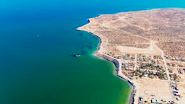 SAN JUANICO BCS MEXICO-2022: Coastal Development Along Desert Shoreline