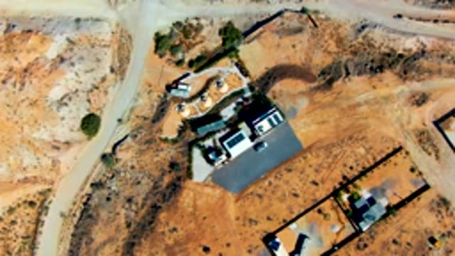 SAN JUANICO BCS MEXICO-2022: Desert Construction Site with Vehicle Movement