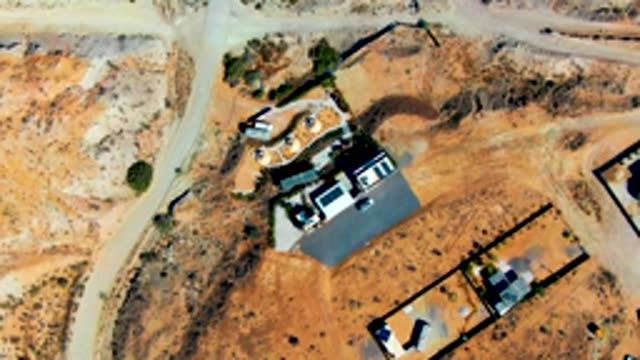 SAN JUANICO BCS MEXICO-2022: Unfinished Construction Site in Arid Landscape