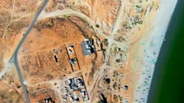 SAN JUANICO BCS MEXICO-2022: Coastal Construction Site with Beach and Road