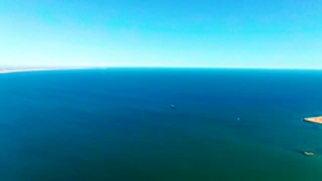 SAN JUANICO BCS MEXICO-2022: Desert Coastline with Ocean and Road