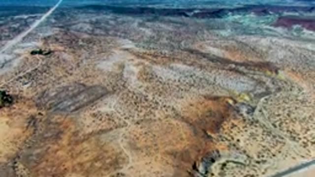 SAN JUANICO BCS MEXICO-2022: Desert Road Traversing Arid Terrain
