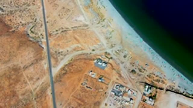 SAN JUANICO BCS MEXICO-2022: Beach and Coastal Structures Aerial Pan