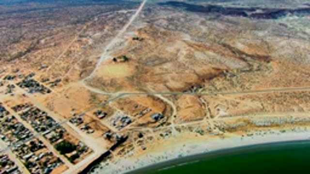 SAN JUANICO BCS MEXICO-2022: Desert Coast with Fading Beach Activity