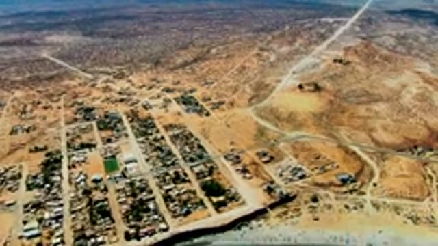 SAN JUANICO BCS MEXICO-2022: Desert Settlement with Grid Roads and Lake