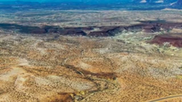 SAN JUANICO BCS MEXICO-2022: Coastal Desert and Road with Ocean Shore